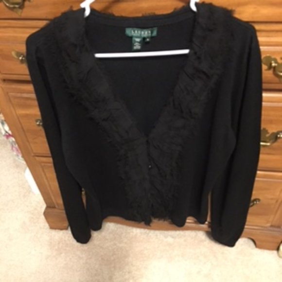 Lauren Ralph Lauren Vintage Sweater Size XL Cashmere & Silk - Picture 2 of 7